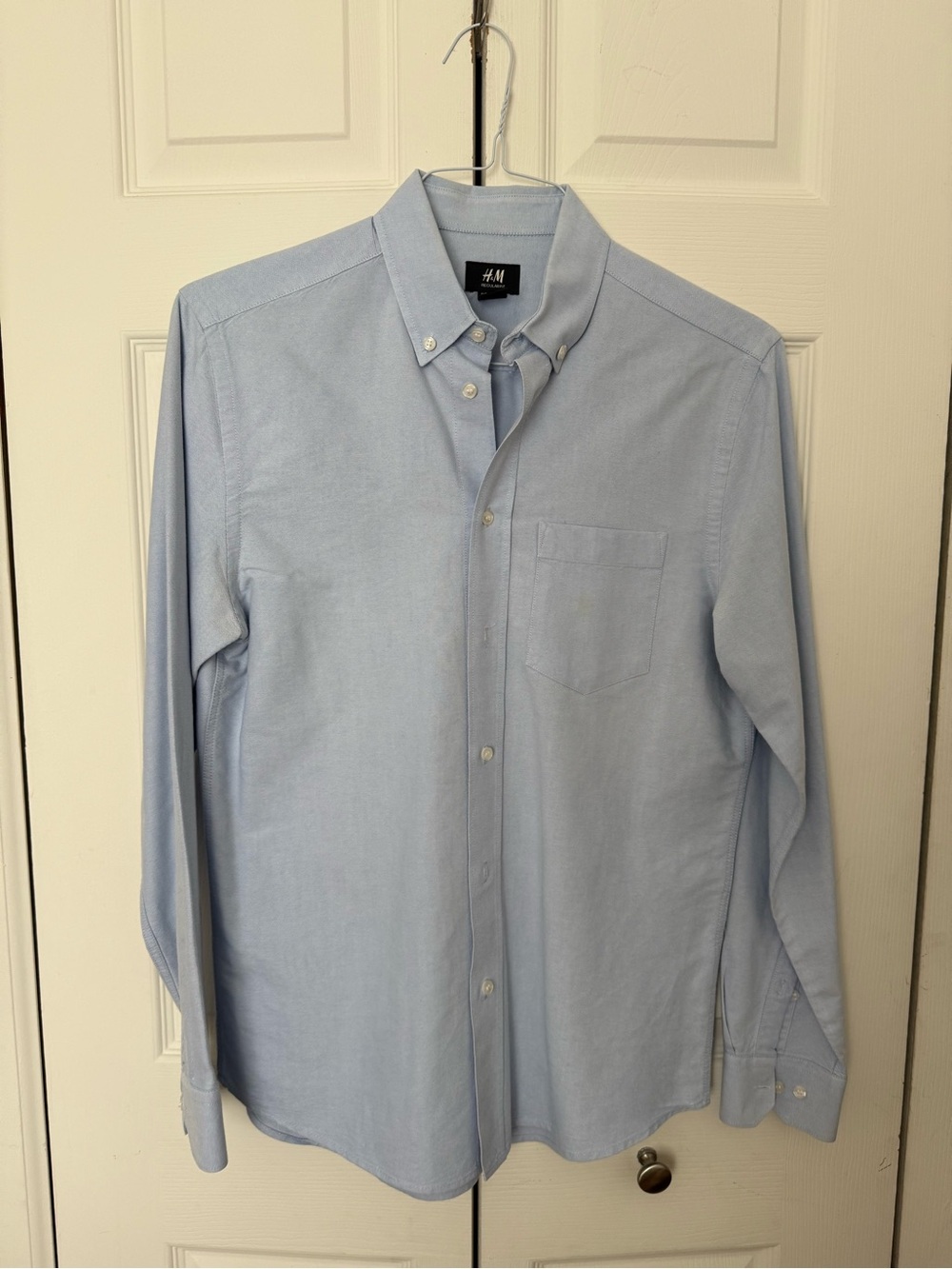 2x H&M Light Blue Men's Button-Down Oxford Shirt